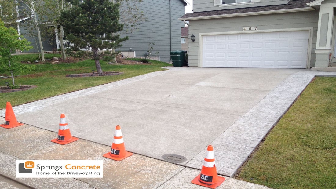 Residential Concrete Driveway by Springs Concrete