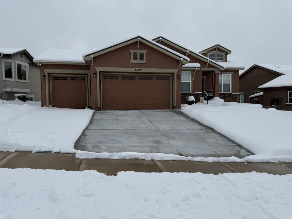 Hydronic and Electric Heated Driveway in Colorado Springs