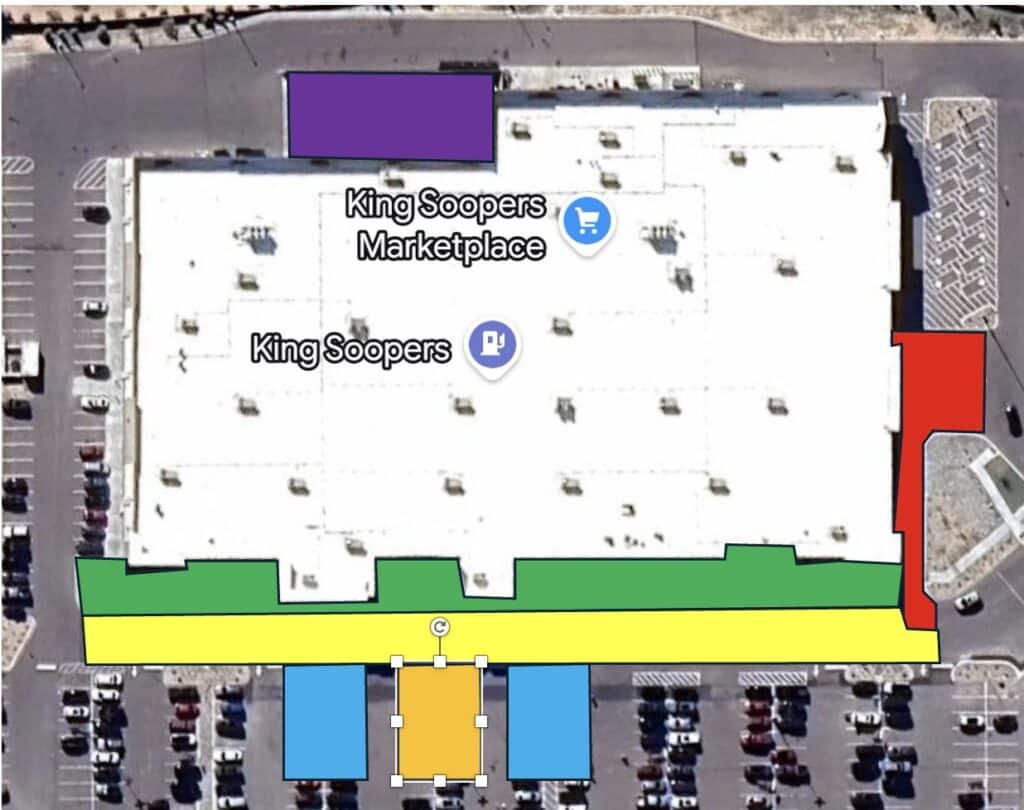 Conceptual Heated Concrete Zones at a Large Retail Store